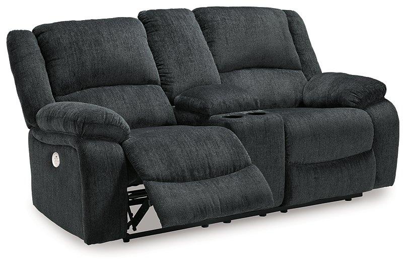 Draycoll Power Reclining Loveseat with Console