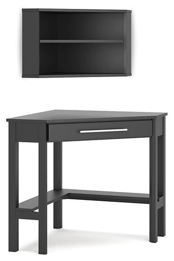 Otaska Home Office Corner Desk with Bookcase image