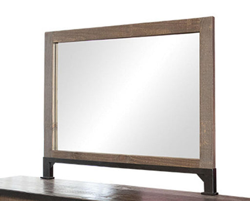 Antique Gray Mirror in Gray/Brown image