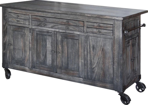 Moro 3 Drawer Kitchen Island in Warm Gray image