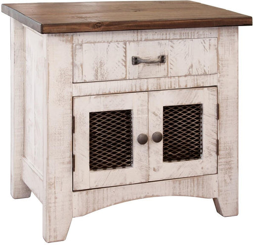 Pueblo 1 Drawer Nightstand in White image