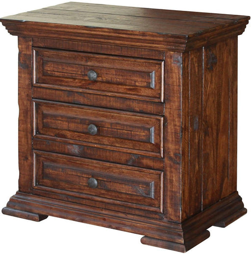 Terra 3 Drawer Nightstand in Chocolate image