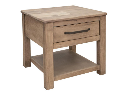 Natural Parota 1 Drawer, End Table image