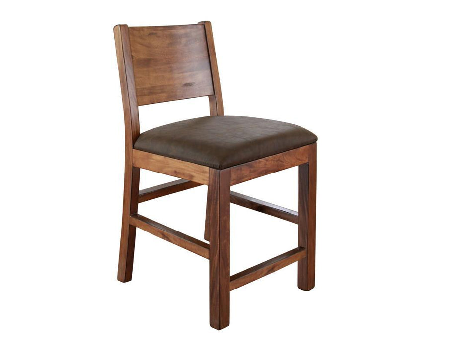 Parota 24” Barstool - with Faux Leather Seat** image