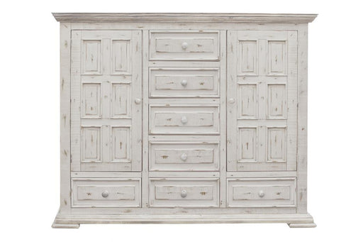 Terra White 7 Drawer, 2 Door Mule Chest image