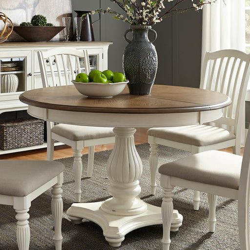 Cumberland Creek Pedestal Table Set image