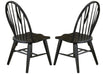 Liberty Furniture Hearthstone Windsor Back Side Chair in Black (Set of 2) image