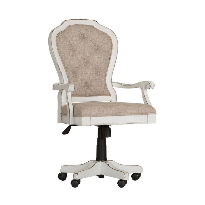 Liberty Magnolia Manor Jr Executive Desk Chair in Antique White image