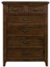 Liberty Furniture Saddlebrook 6 Drawer Chest in Tobacco Brown image